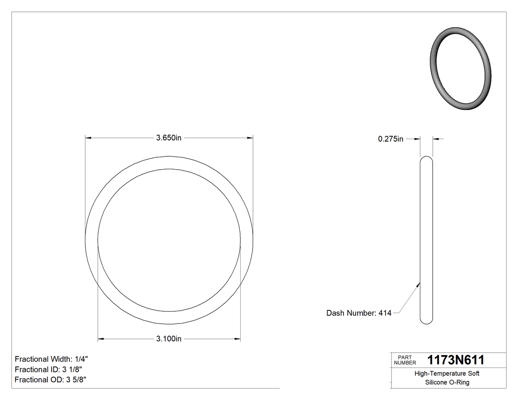Technical drawing - 1173N611